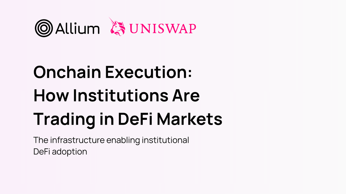 Onchain Execution: How Institutions Are Trading in DeFi Markets