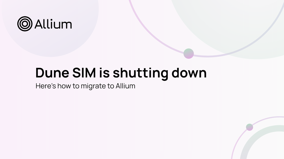Dune SIM is shutting down. Here's how to migrate to Allium.
