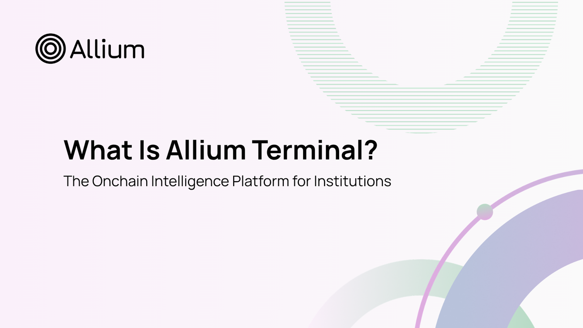 What Is Allium Terminal? The Onchain Intelligence Platform for Institutions