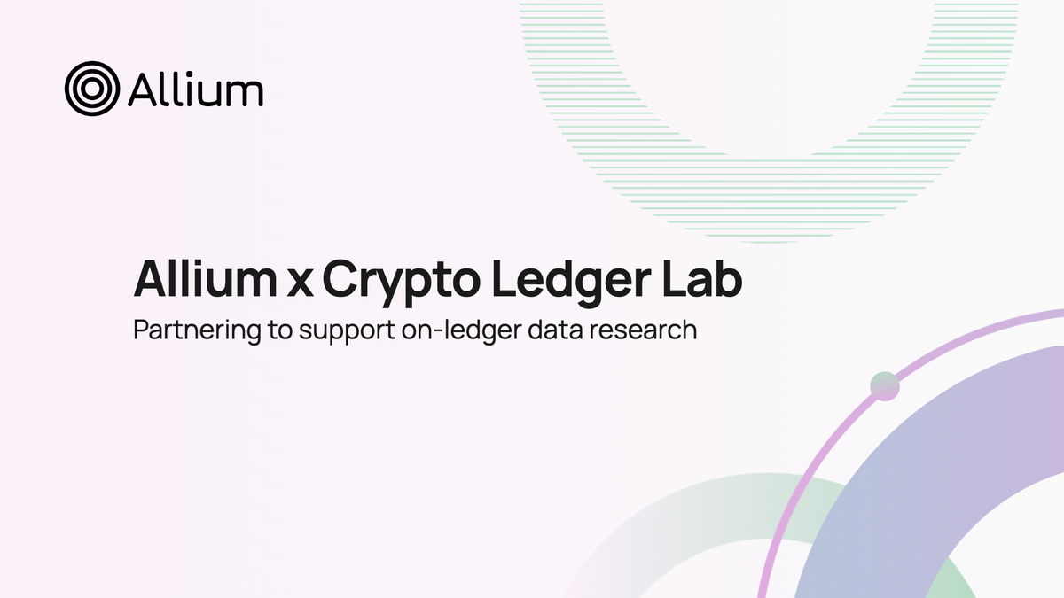 Crypto Ledger Lab Welcomes Allium to Support On-Ledger Data Research