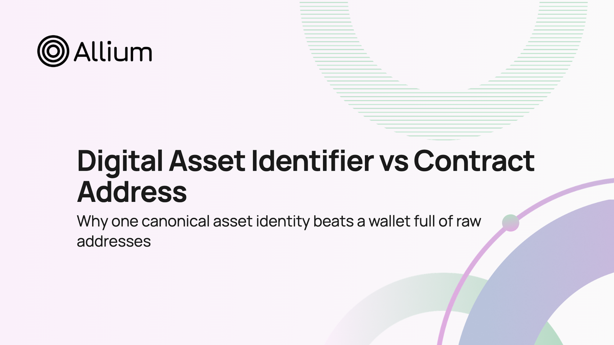 Digital Asset Identifier vs Contract Address