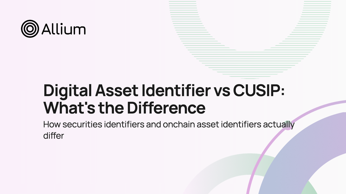 Digital Asset Identifier vs CUSIP: A Clear Comparison