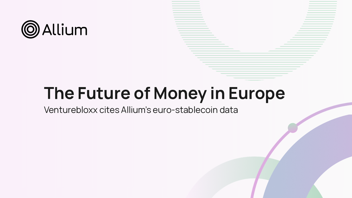 Venturebloxx Cites Allium in "The Future of Money in Europe"