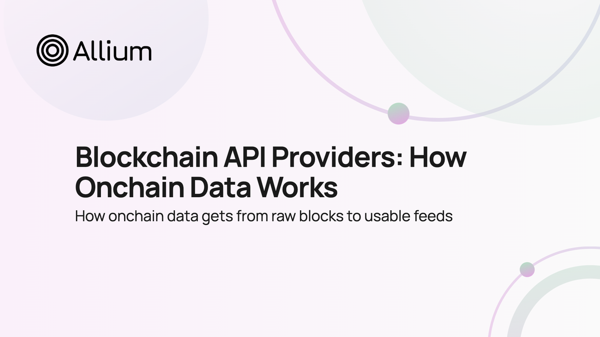 Blockchain API Providers: How Onchain Data Works