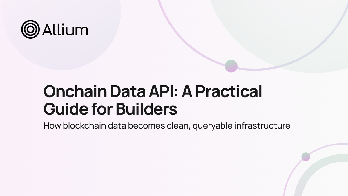 Onchain Data API: A Practical Guide for Builders