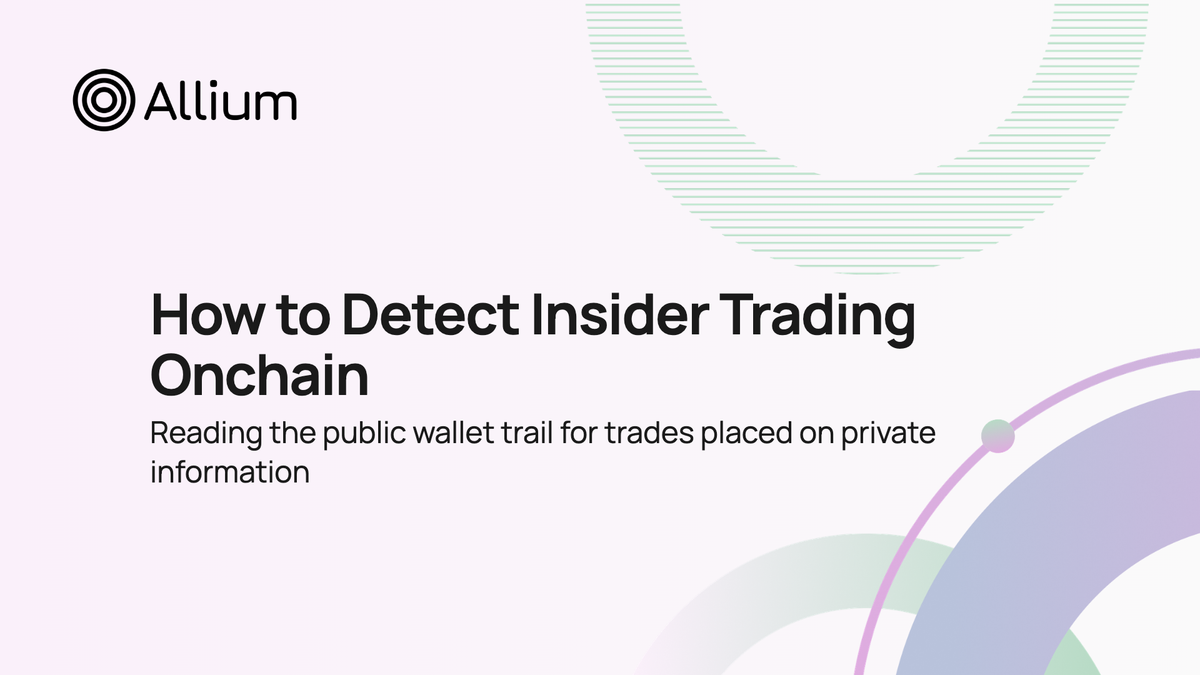 How to Detect Insider Trading Onchain