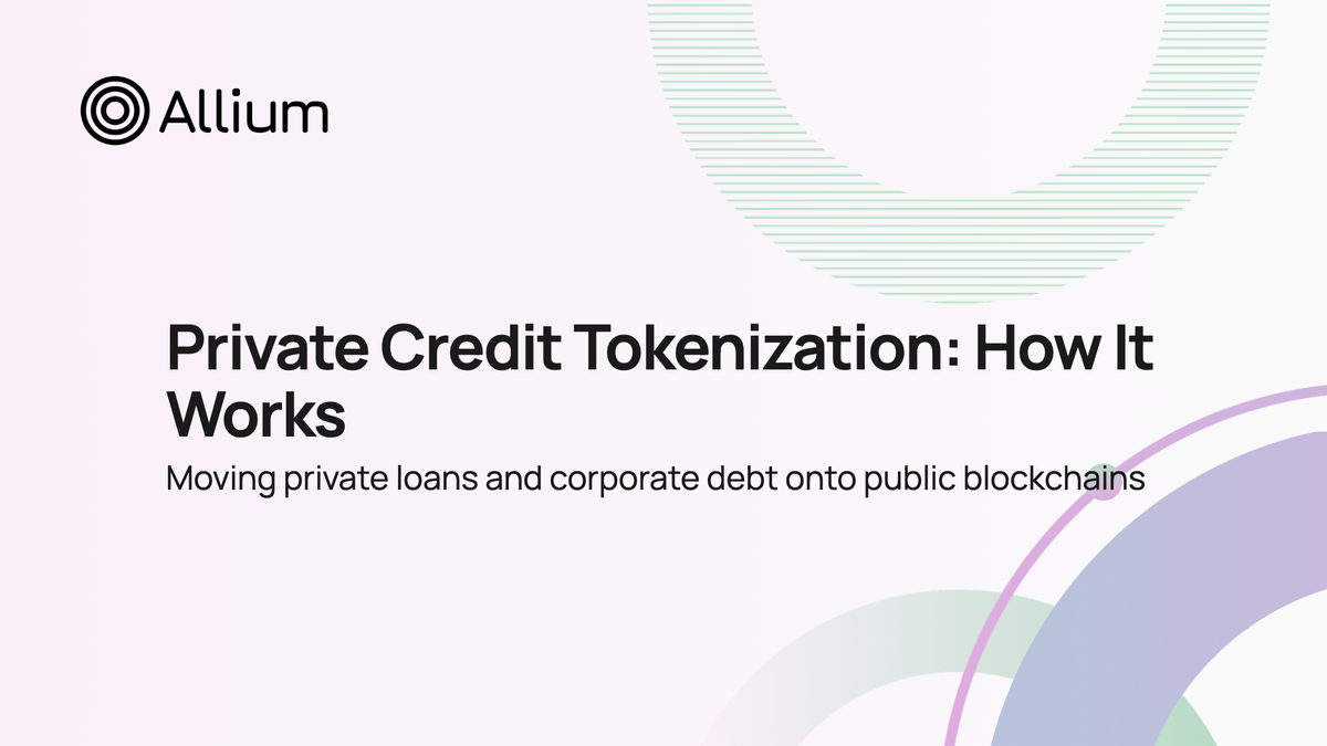 Private Credit Tokenization: How It Works