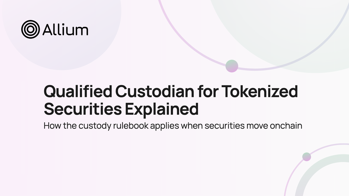 Qualified Custodian for Tokenized Securities Explained