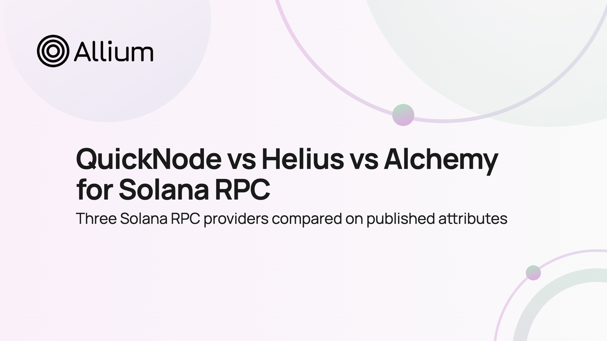 QuickNode vs Helius vs Alchemy for Solana RPC