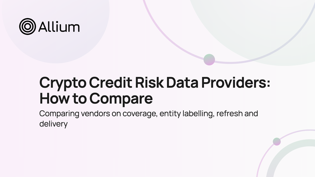 Crypto Credit Risk Data Providers: How to Compare
