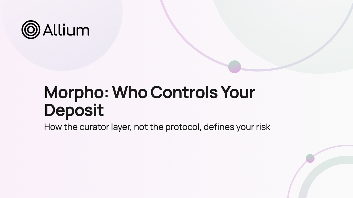 Morpho: Who Controls Your Deposit
