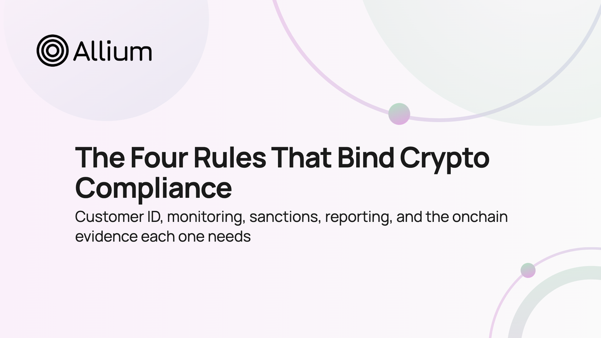 The Four Rules That Bind Crypto Compliance