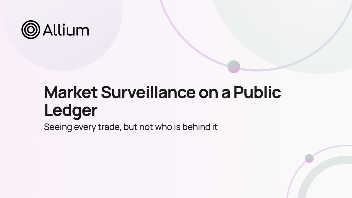 Market Surveillance on a Public Ledger
