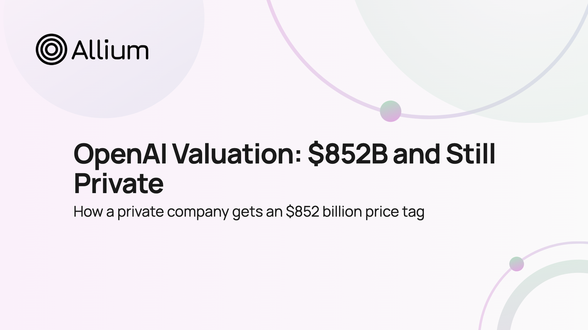 OpenAI Valuation: $852B and Still Private