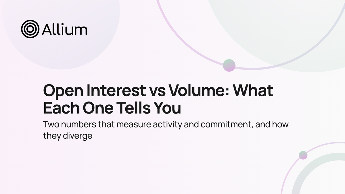Open Interest vs Volume: What Each One Tells You