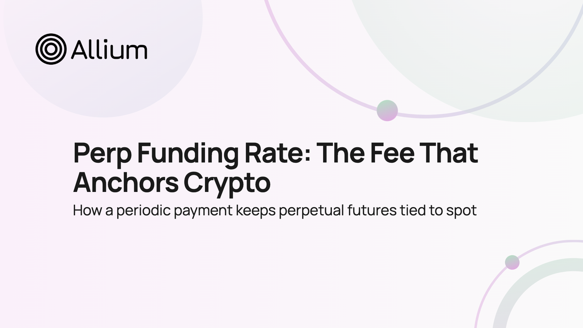 Perp Funding Rate: The Fee That Anchors Crypto