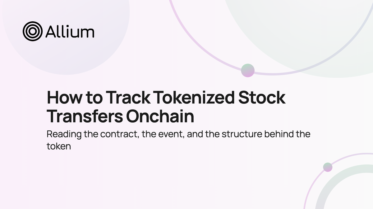 How to Track Tokenized Stock Transfers Onchain