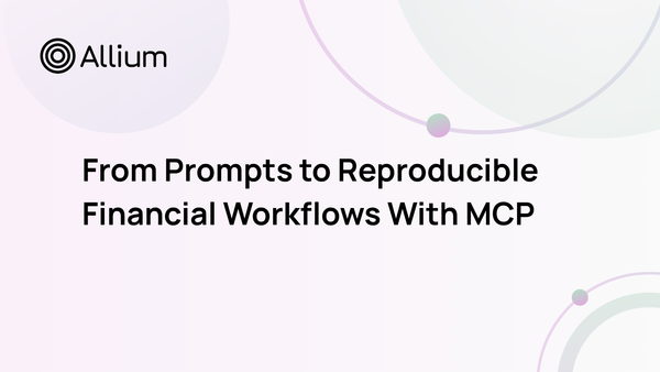 From Prompts to Reproducible Financial Workflows With MCP