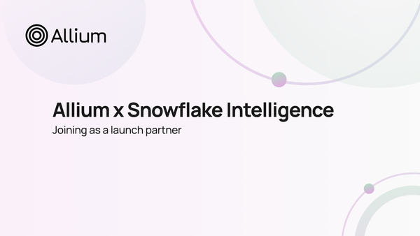 Allium Joins as a Launch Partner for Snowflake Intelligence