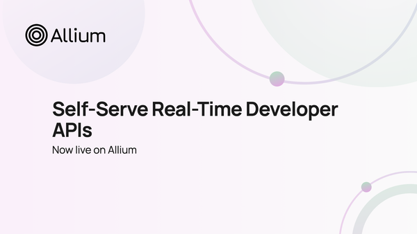 Allium launches self service for real-time developer APIs