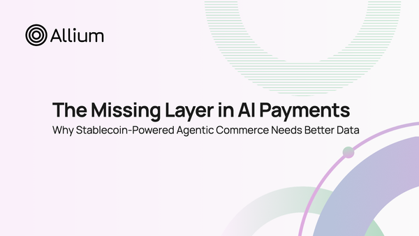 The Missing Layer in AI Payments: Why Stablecoin-Powered Agentic Commerce Needs Better Data