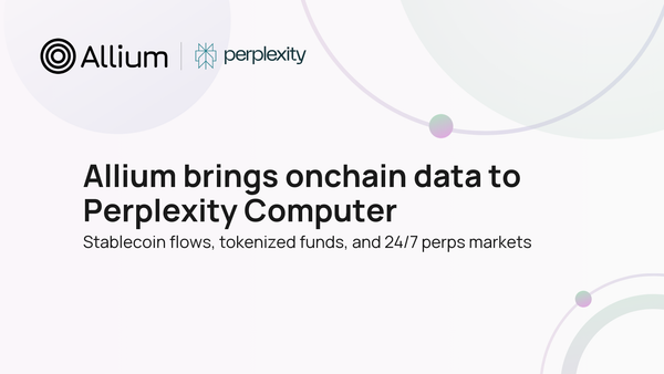 Allium brings onchain data to Perplexity Computer