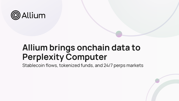 Allium brings onchain data to Perplexity Computer