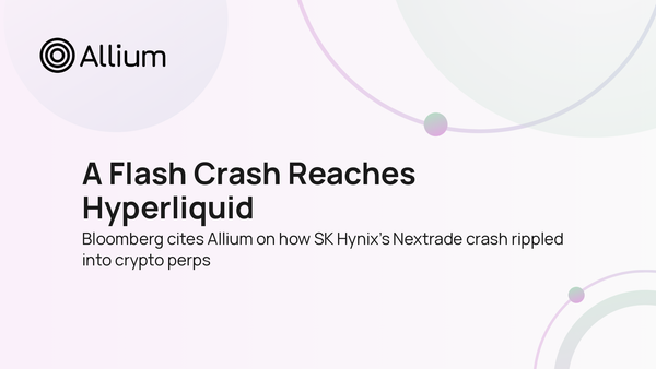 Bloomberg Cites Allium on SK Hynix's Flash Crash and Hyperliquid Liquidations