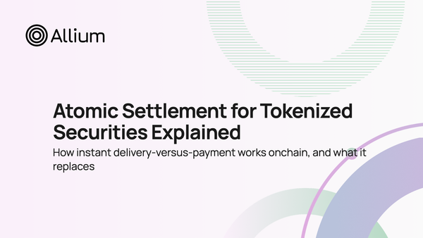 Atomic Settlement for Tokenized Securities Explained