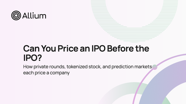 Can You Price an IPO Before the IPO?