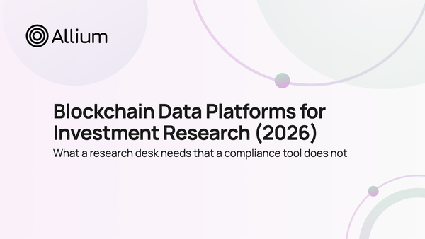 Blockchain Data Platforms for Investment Research (2026)