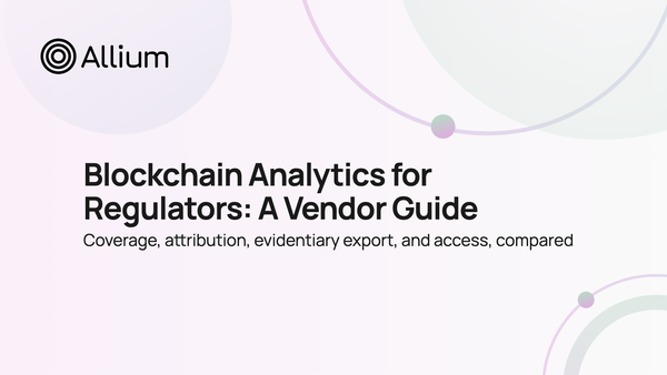 Blockchain Analytics for Regulators: A Vendor Guide