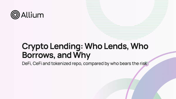 Crypto Lending: Who Lends, Who Borrows, and Why