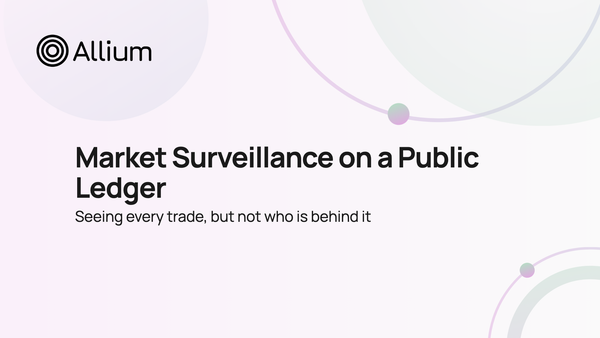 Market Surveillance on a Public Ledger