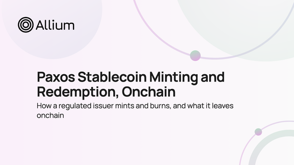 Paxos Stablecoin Minting and Redemption, Onchain