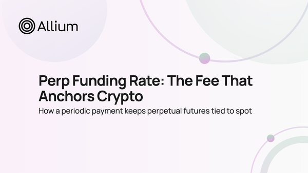 Perp Funding Rate: The Fee That Anchors Crypto