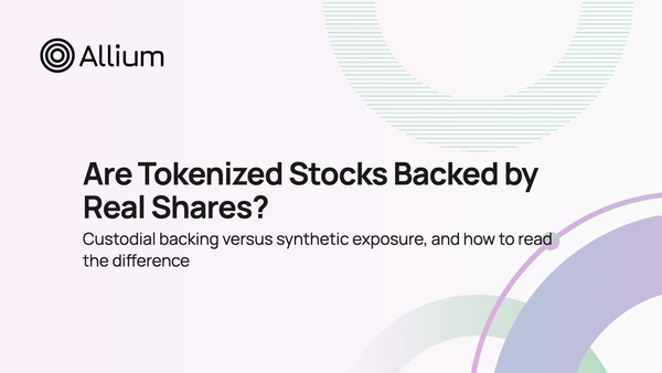 Are Tokenized Stocks Backed by Real Shares?
