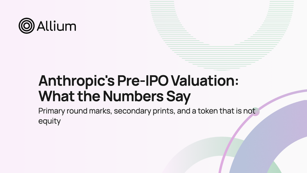 Anthropic's Pre-IPO Valuation: What the Numbers Say