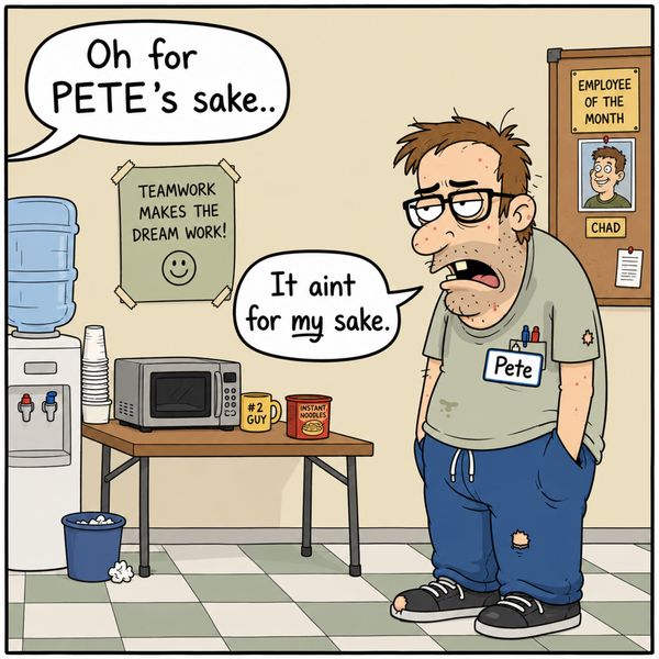 Whose Sake?