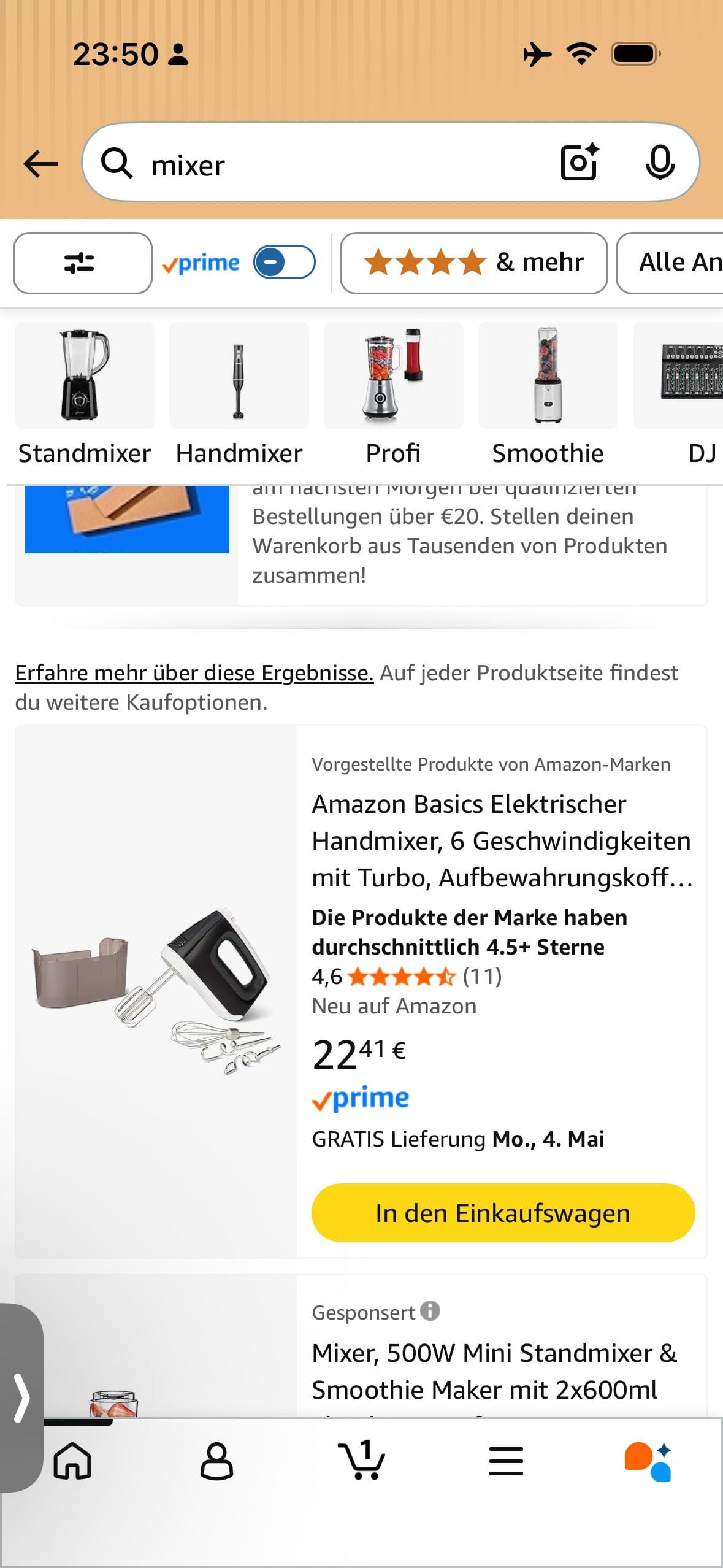 Amazon Suche Kopfhörer Marken-Rating 2