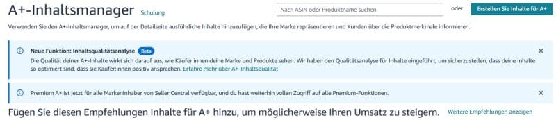 Amazon A+ Content Qualitätsanalyse