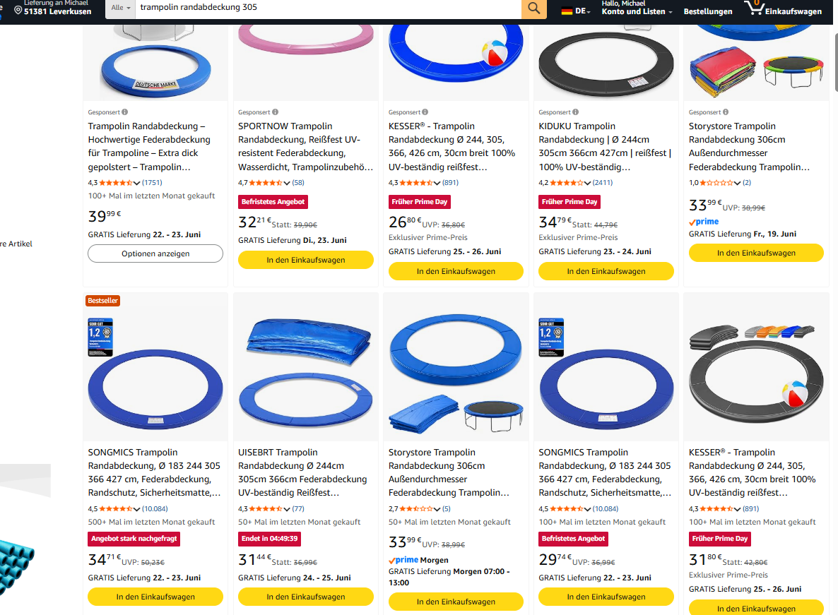 Prime Day Badges bereits aktiv