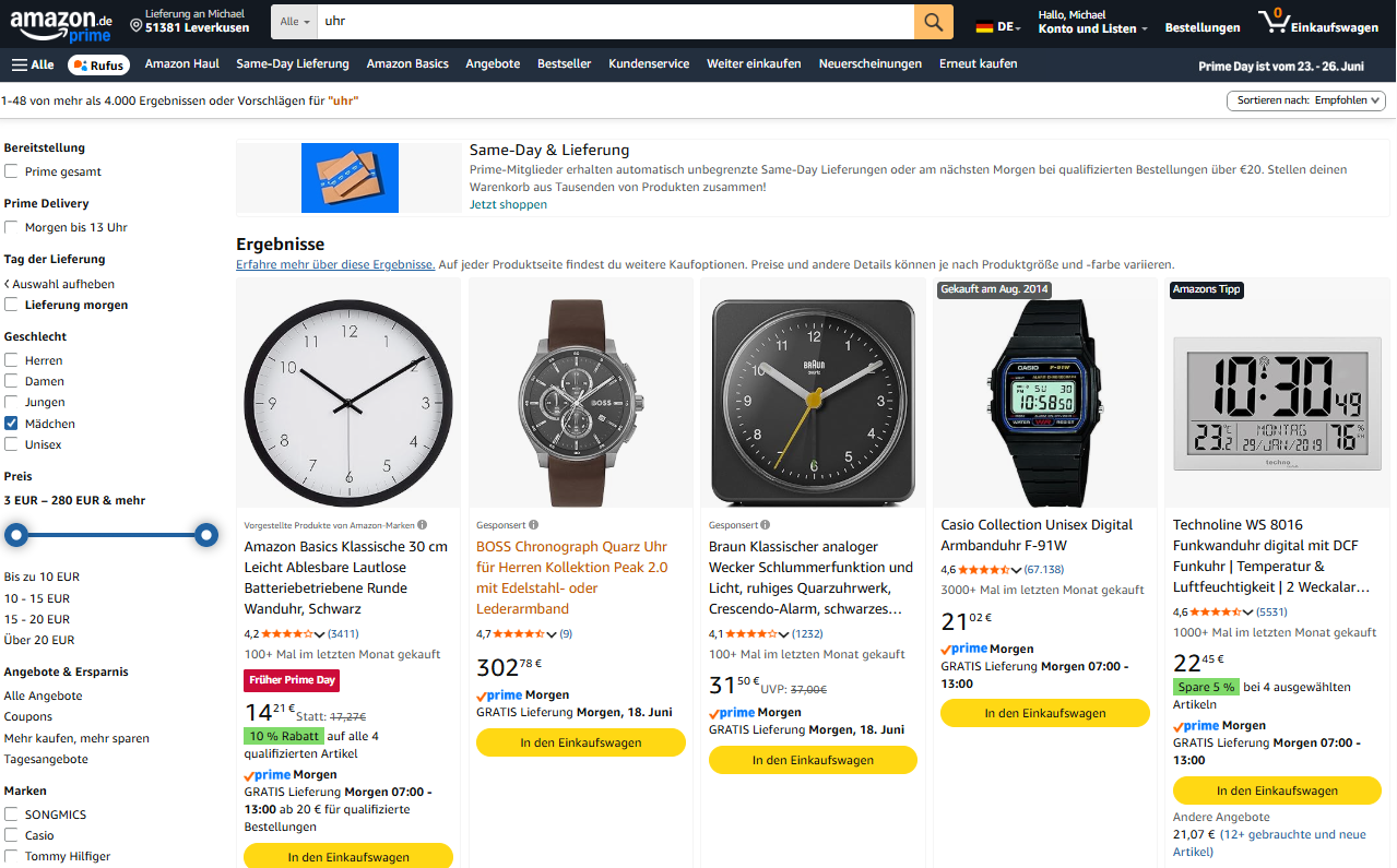 Amazon Titel 75 Zeichen Kategorien