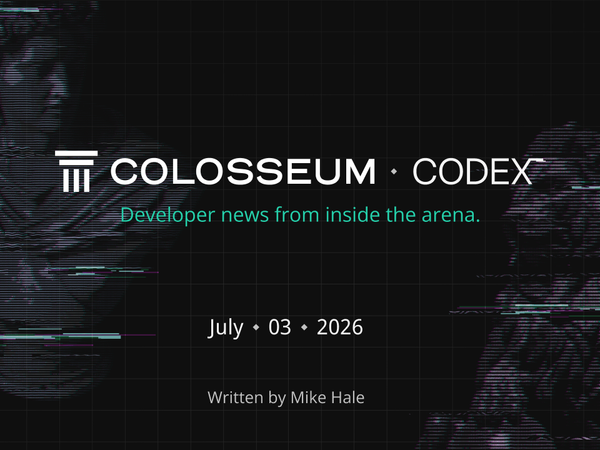 Colosseum Codex: World, STRIDE Findings, Solana Governance Proposals