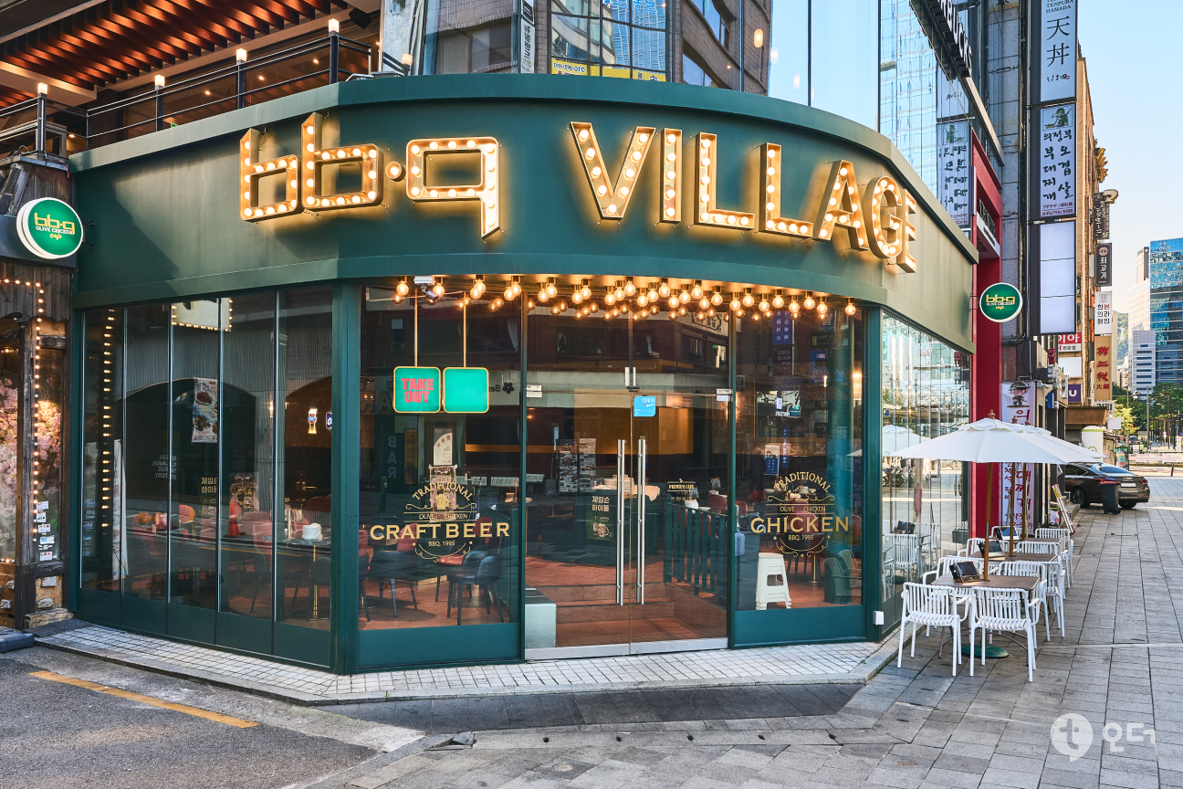 티오더 매장 가이드 설치 사례 BBQ 빌리지 1