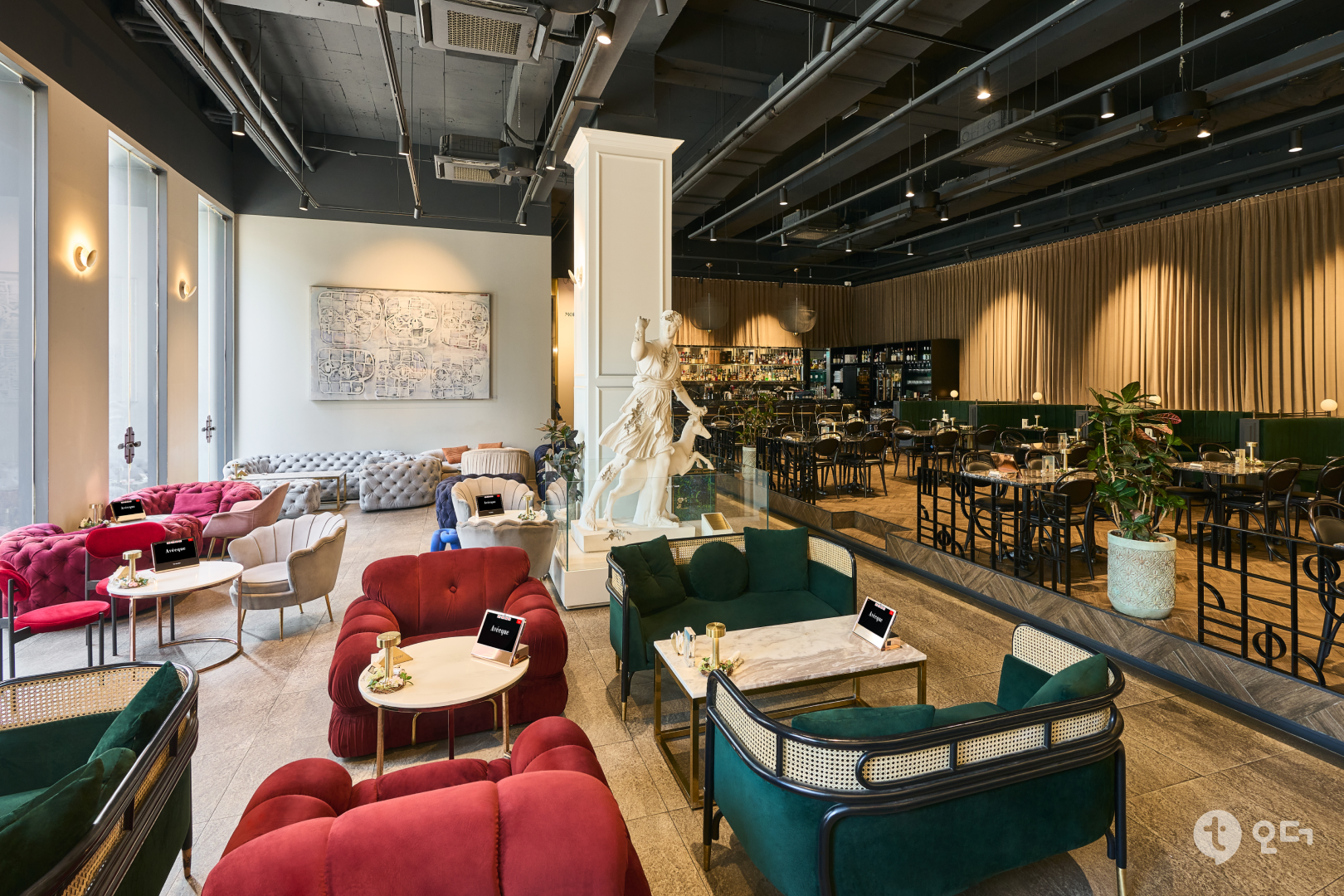 티오더 매장 가이드 설치 사례 아베크 청담 2