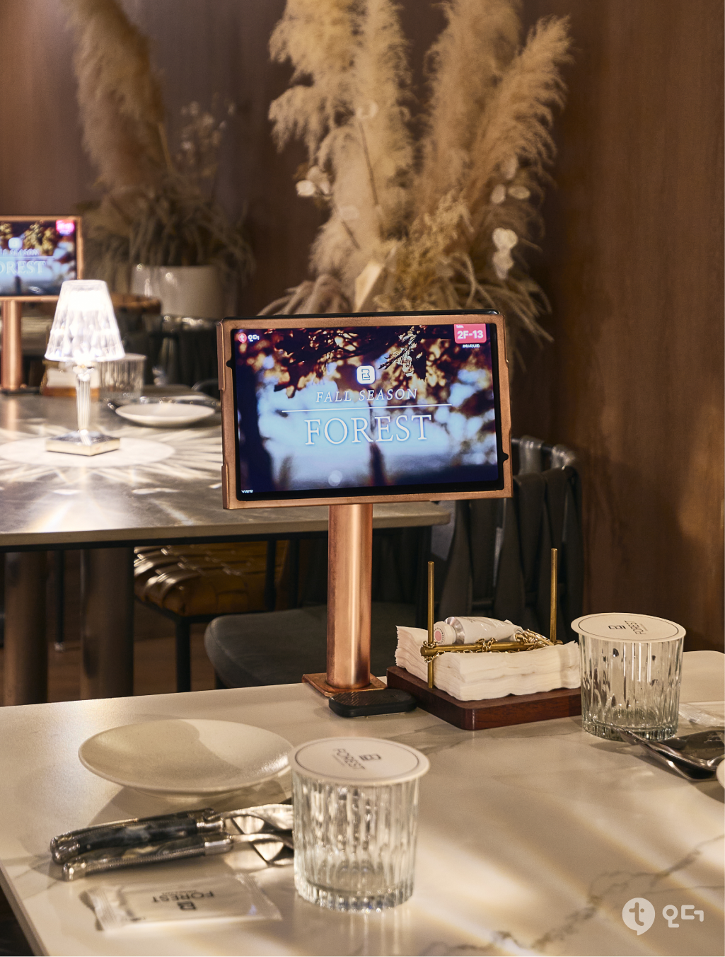 티오더 매장 가이드 설치 사례 포레스트 청담 3