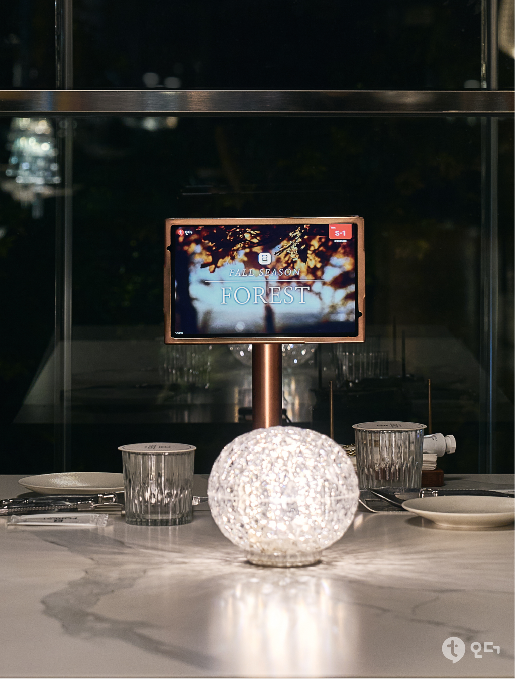 티오더 매장 가이드 설치 사례 포레스트 청담 6