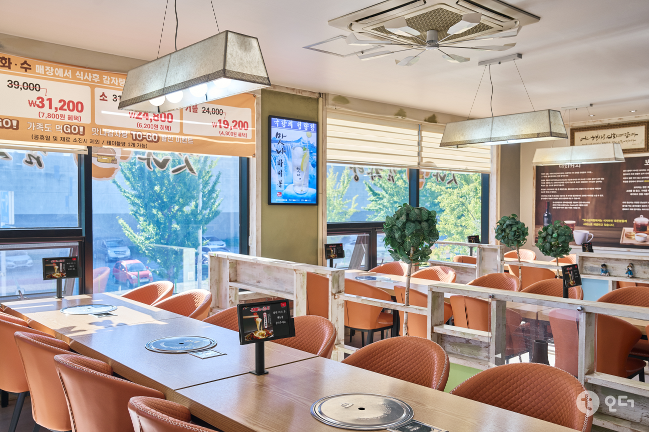 티오더 매장 가이드 설치 사례 맛나감자탕 3