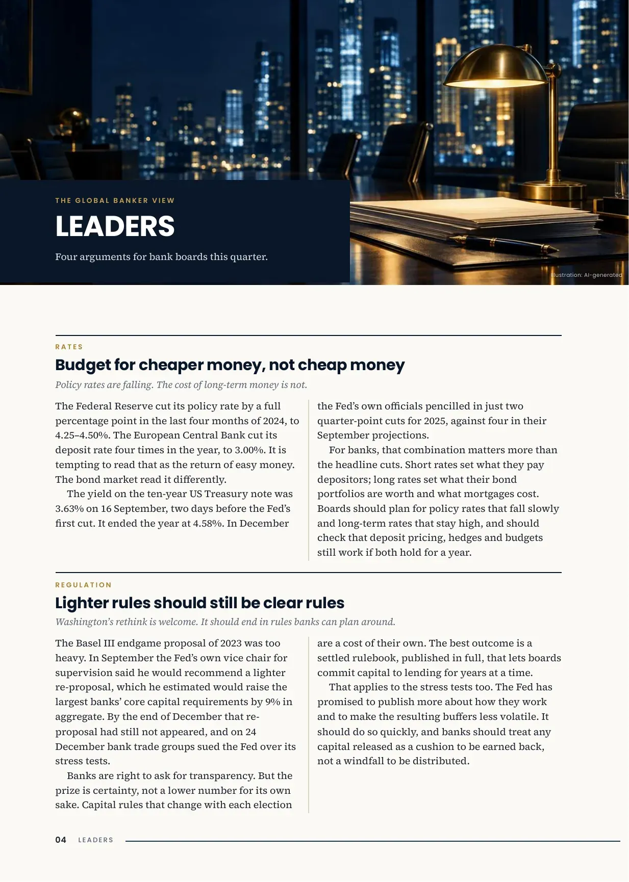 TGB Magazine Q1 2025, Issue 01, page 4: Leaders